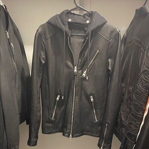 All Saints Harwood Leather Jacket
